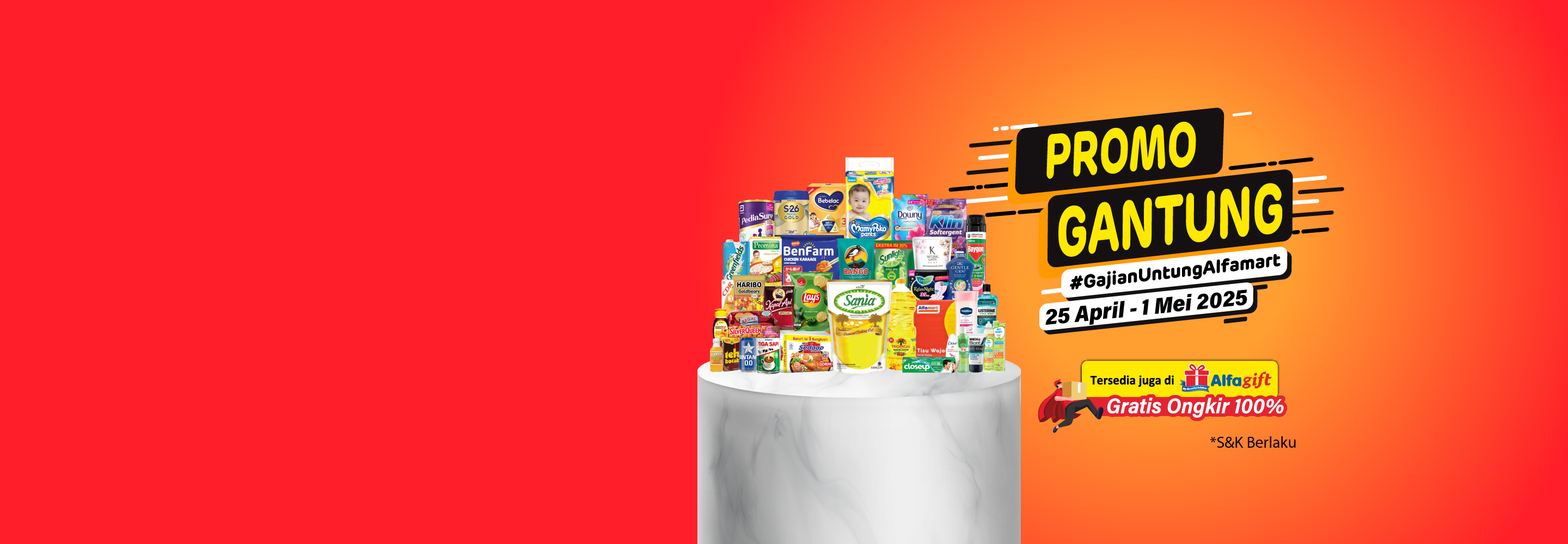 Desktop version banner Promo Gantung Alfamart
