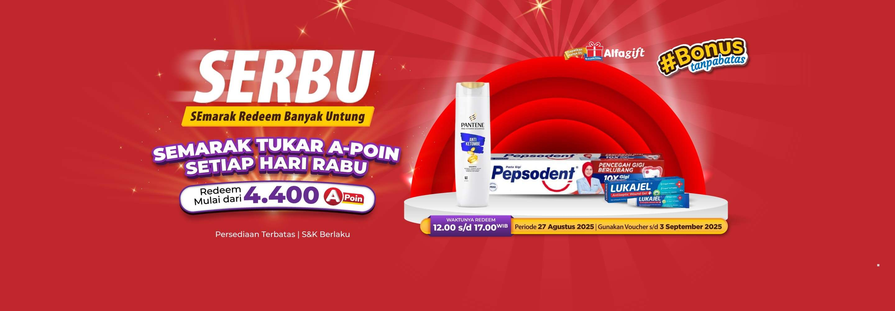 Banner promo Promo SERBU Alfamart Alfamart