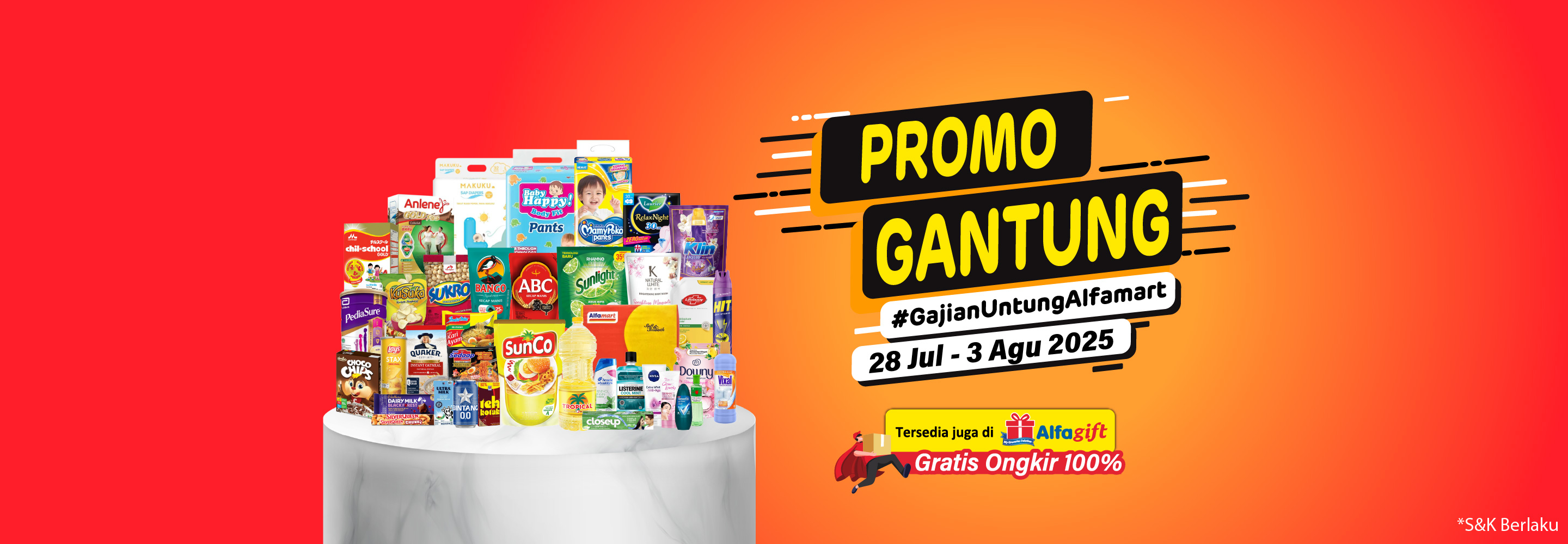 Banner promo Promo Gantung Alfamart Alfamart