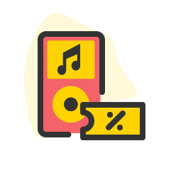 Icon service category for Musik