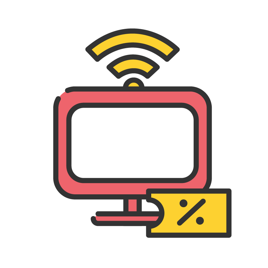 Icon service category for Internet & TV Voucher