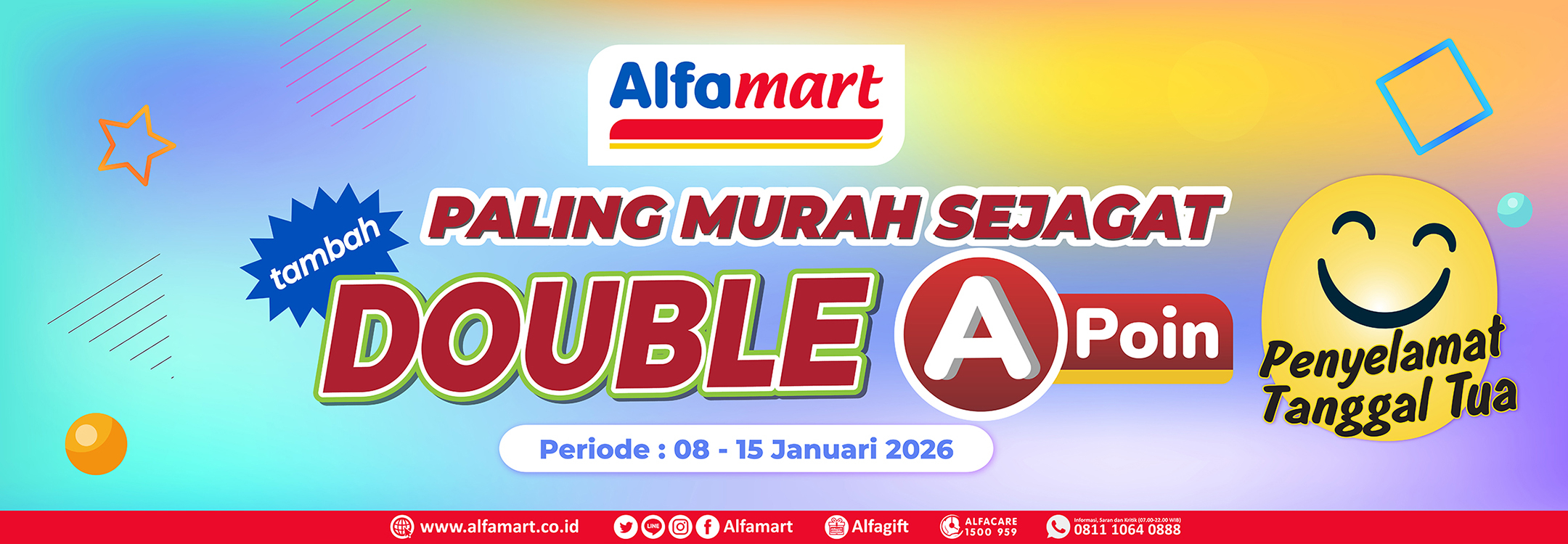 Banner promo Double Poin Alfamart