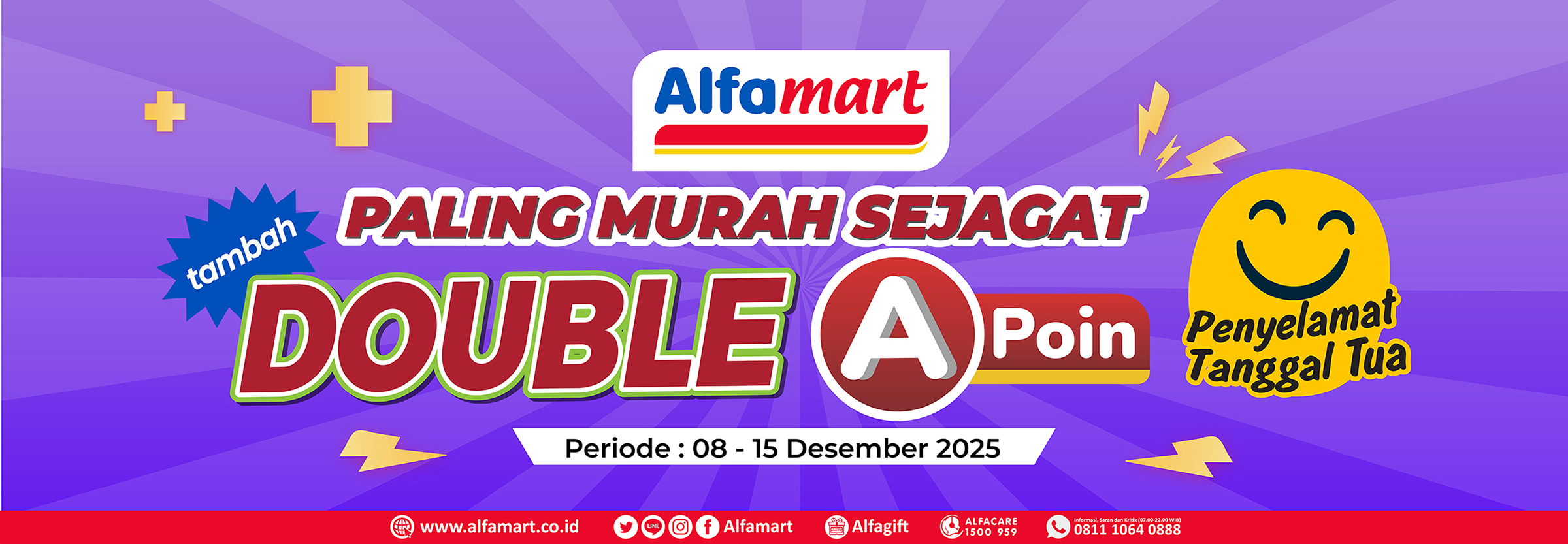 Banner promo Double Poin Alfamart
