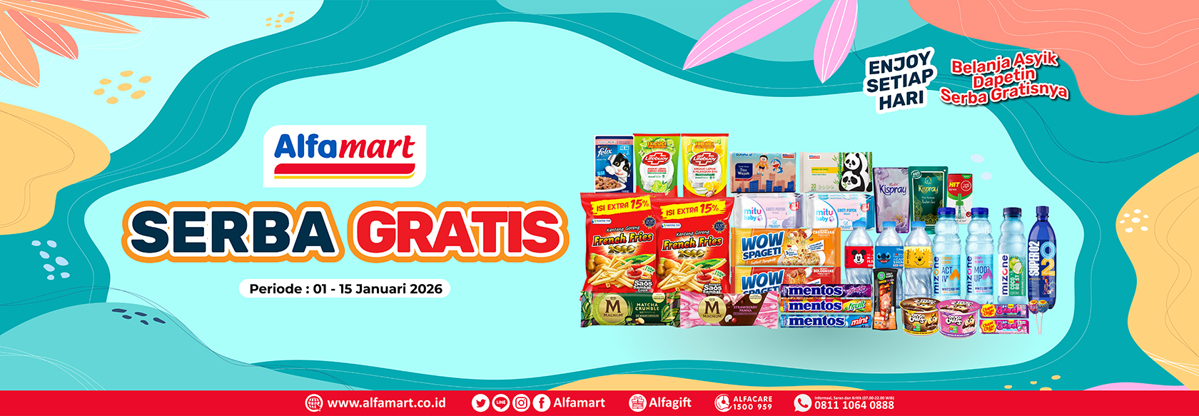 Banner promo PROMO SERBA GRATIS Alfamart