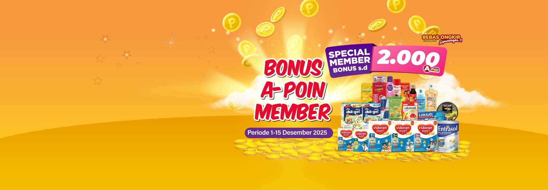 Desktop version banner BONUS A-POIN MEMBER
