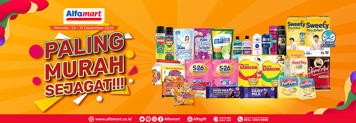 Banner promo PMS (PALING MURAH SEJAGAT) Alfamart