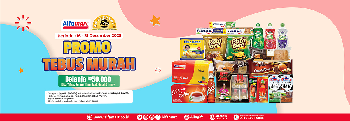 Banner promo PROMO TEBUS MURAH Alfamart