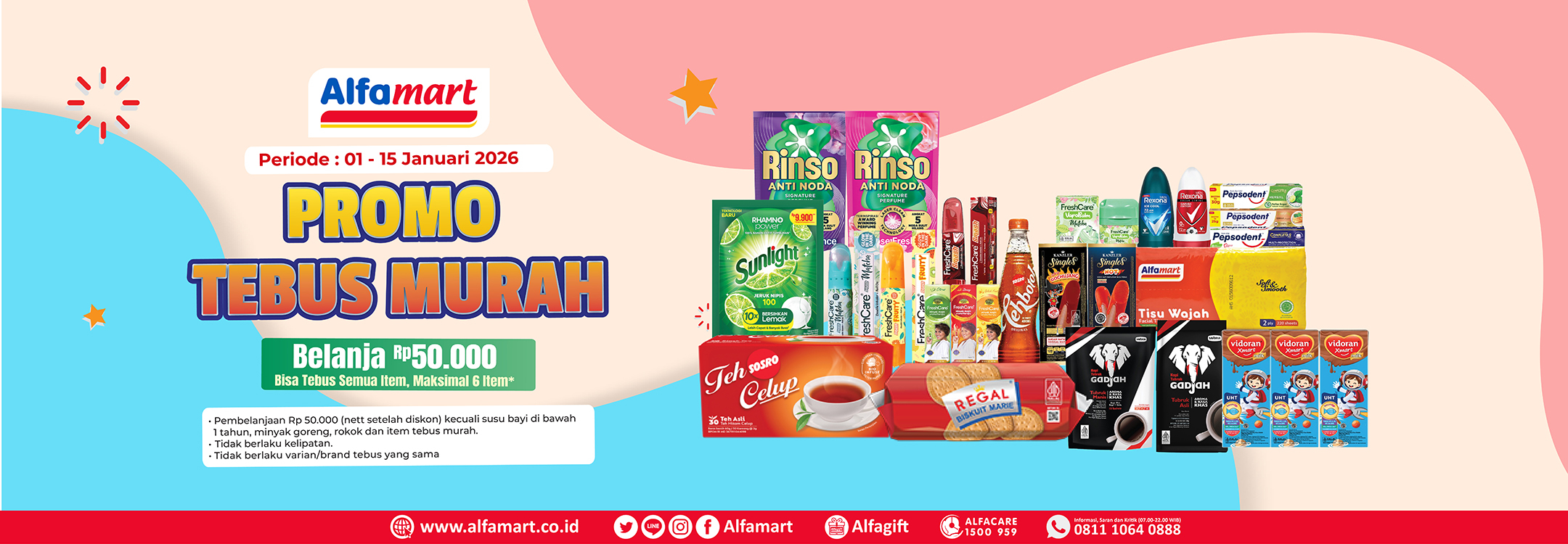 Banner promo PROMO TEBUS MURAH Alfamart