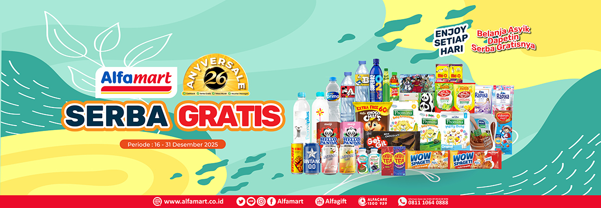 Banner promo PROMO SERBA GRATIS Alfamart