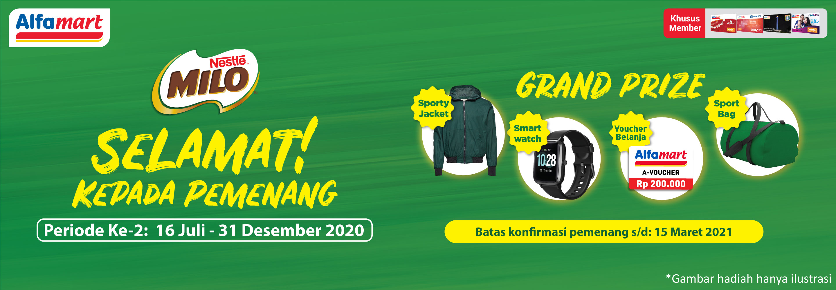 Banner Program Alfastar Milo x Alfamart - Periode 2 Alfamart