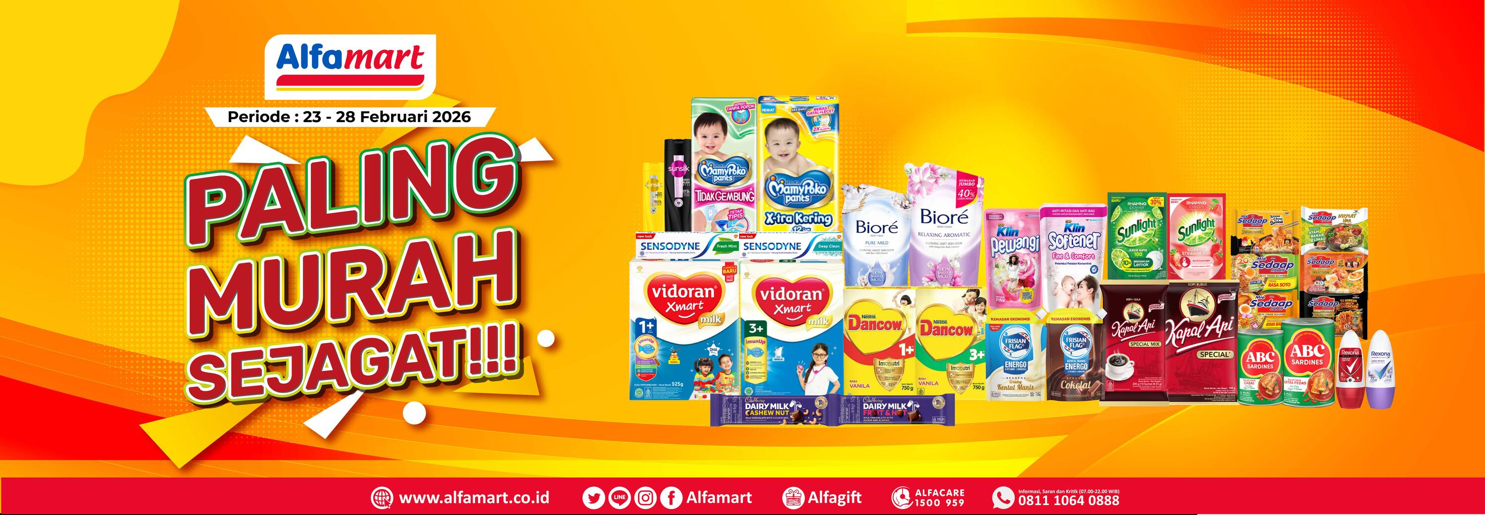 Banner promo PMS (PALING MURAH SEJAGAT) Alfamart