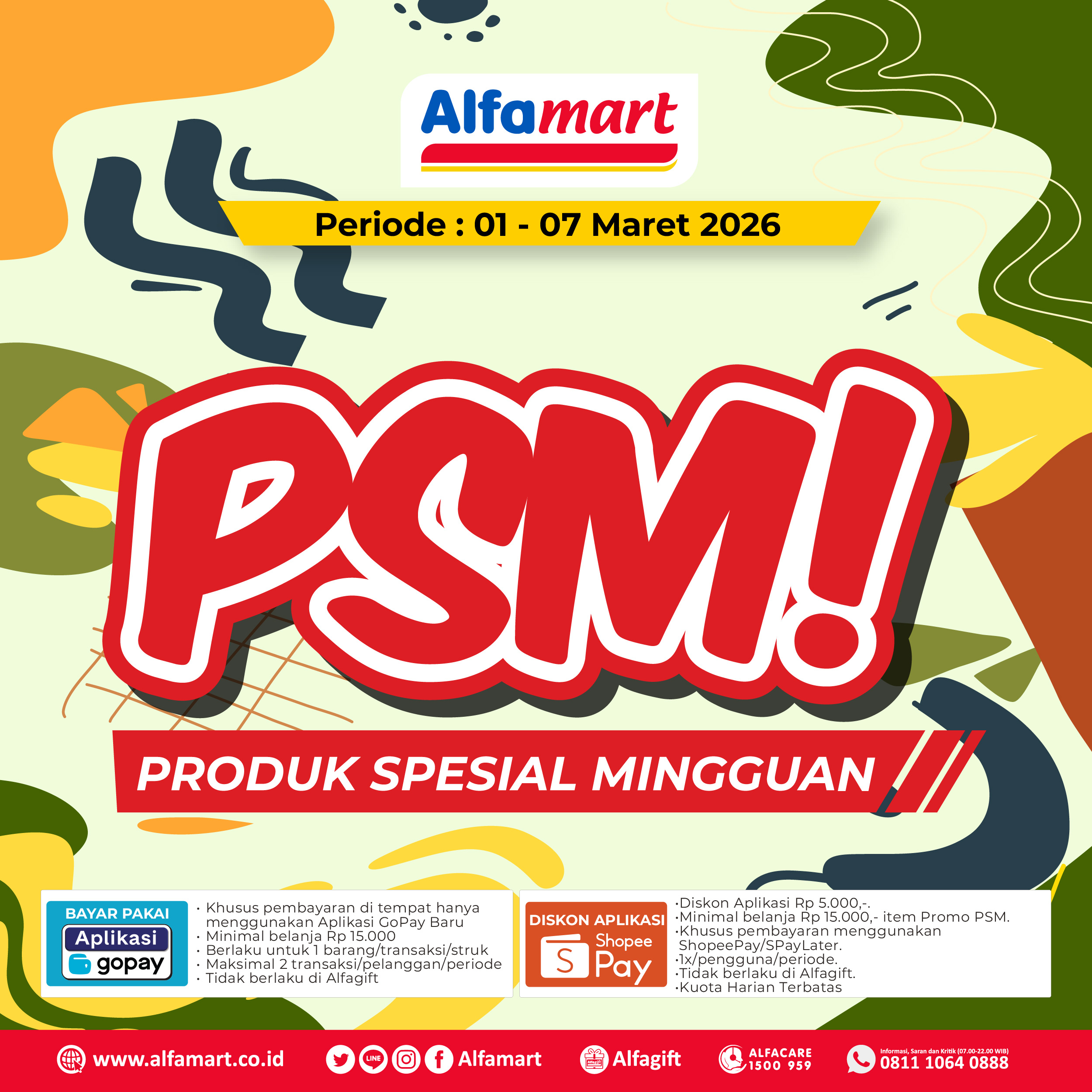 Banner Promo Spesial Mingguan (PSM) Alfamart
