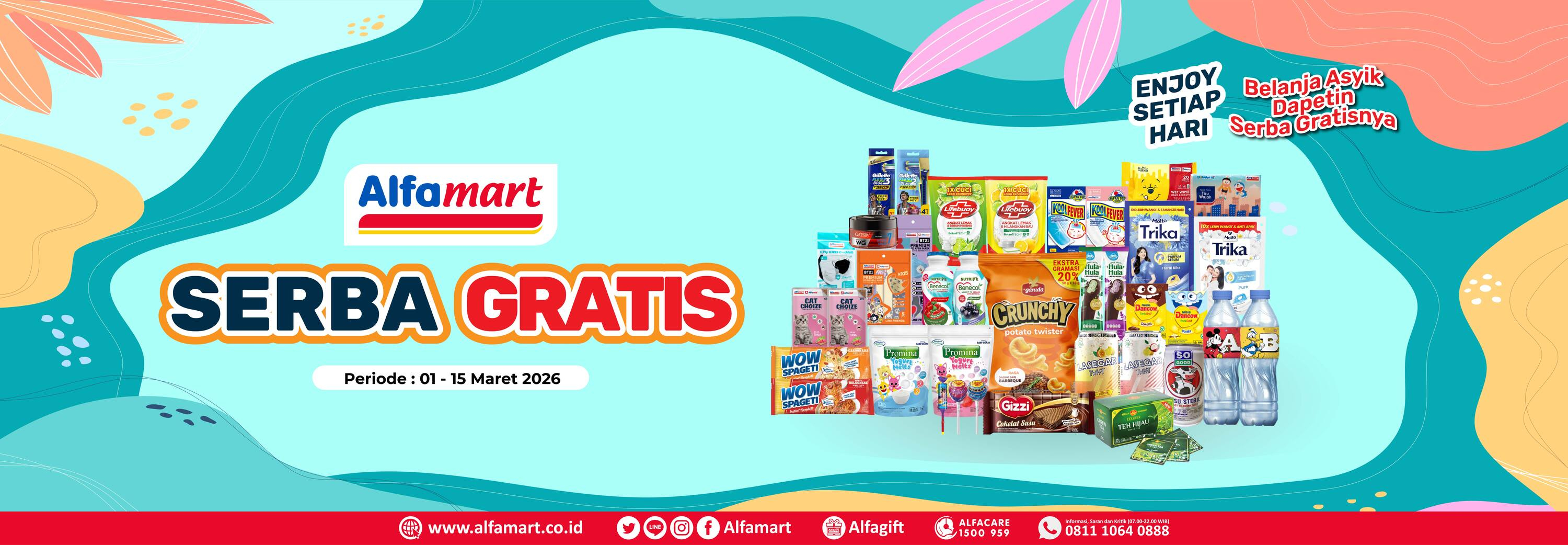 Banner promo PROMO SERBA GRATIS Alfamart