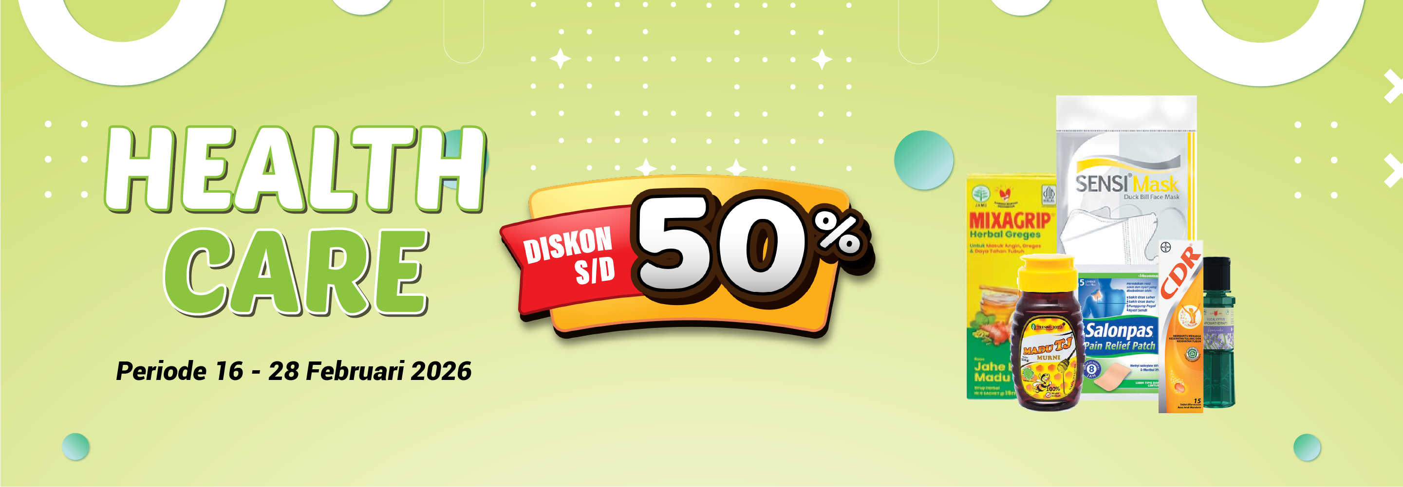 Banner promo Promo Health Care Fair Alfamart