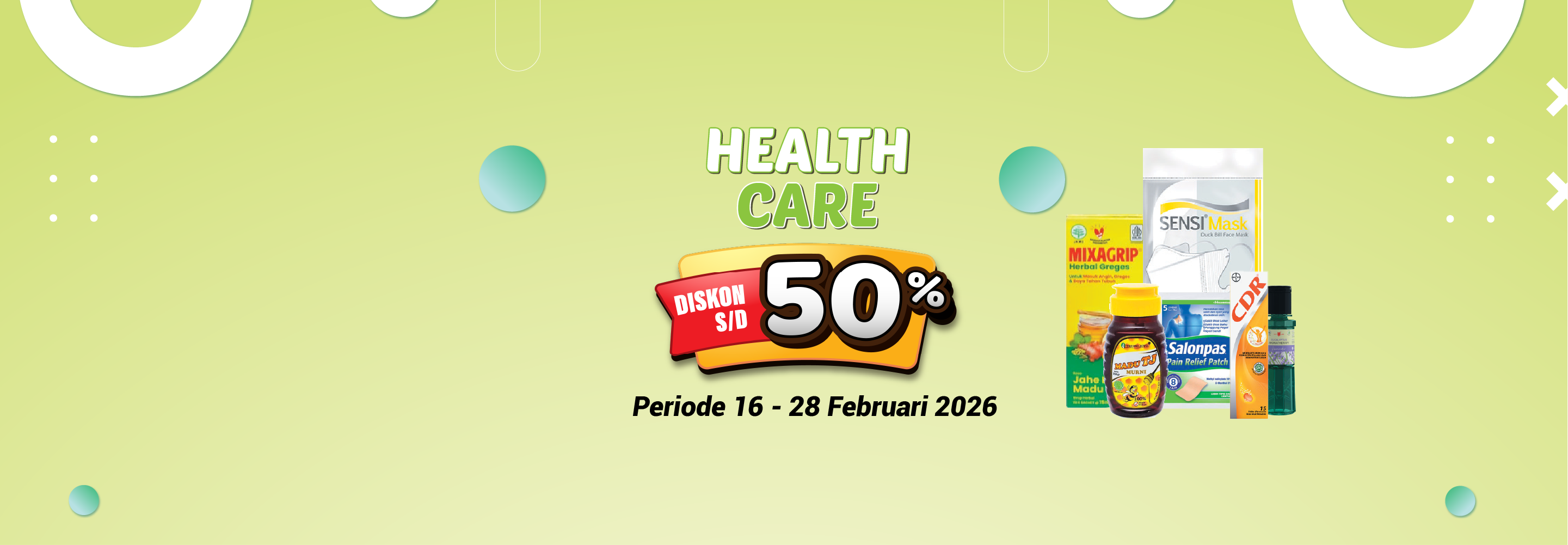 Desktop version banner Health Care Fair Alfamart