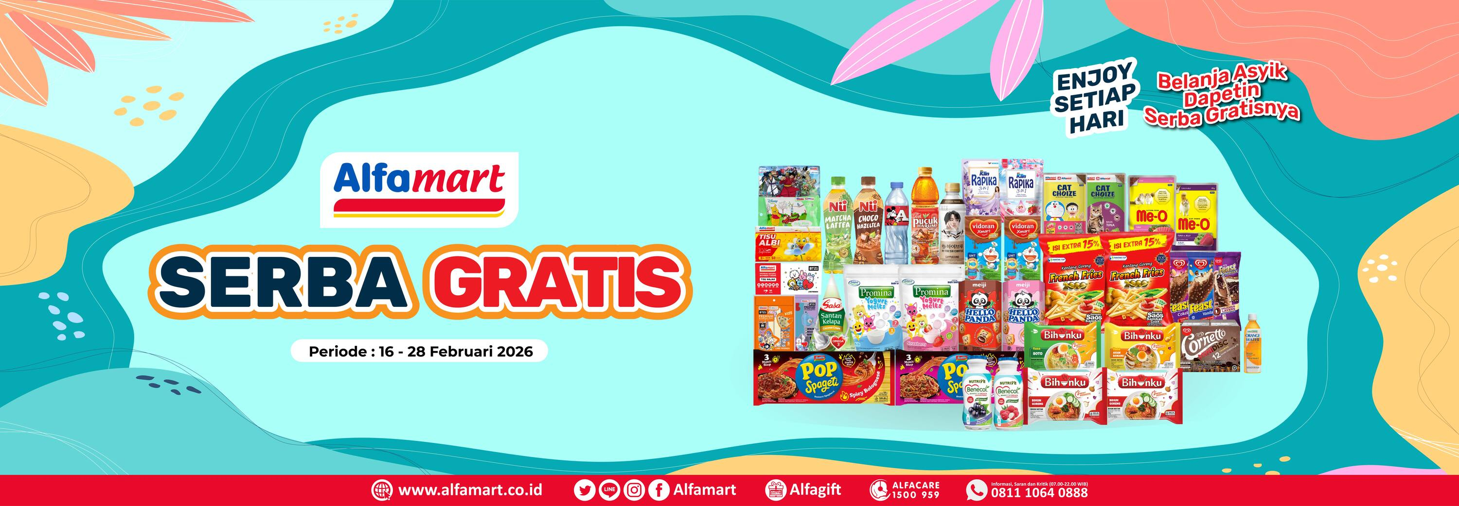 Banner promo PROMO SERBA GRATIS Alfamart