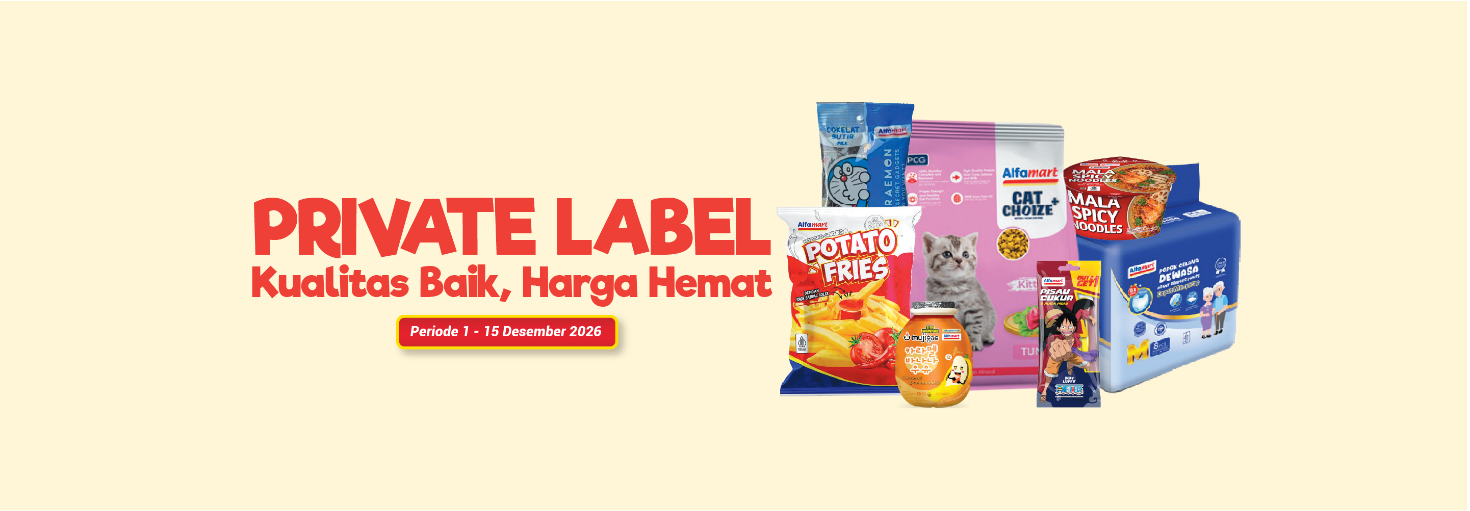 Banner promo Private Label Alfamart Alfamart