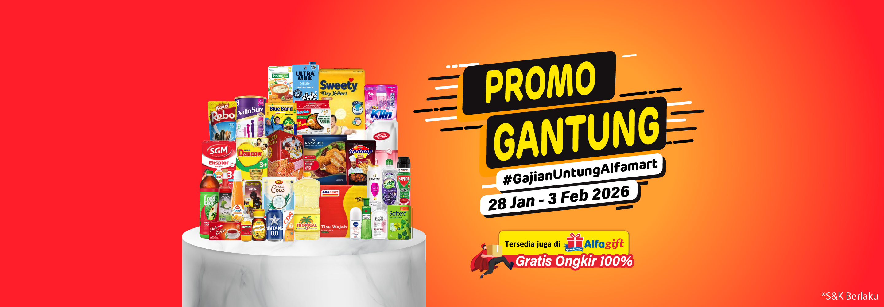 Banner promo Promo Gantung Alfamart Alfamart