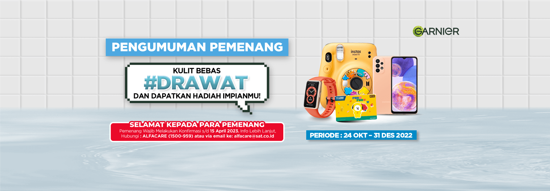 Banner Program Alfastar - Garnier Anti Acne Serum Alfamart