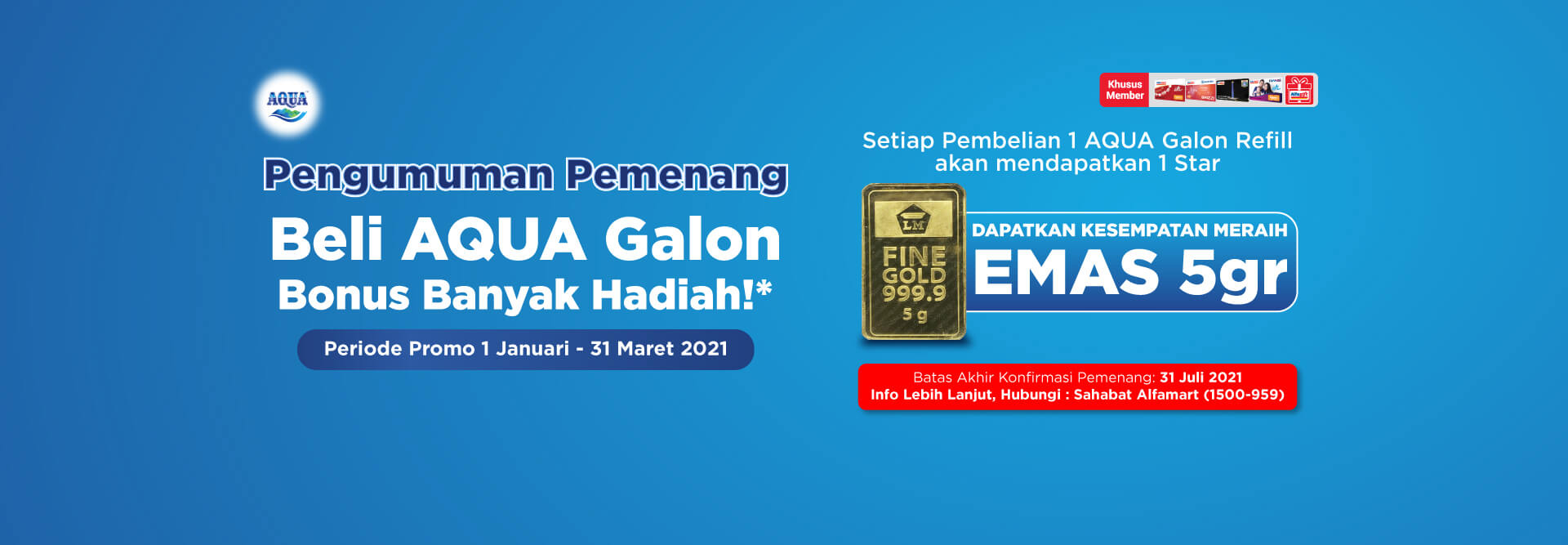 Banner Program Alfastar - Aqua Alfamart