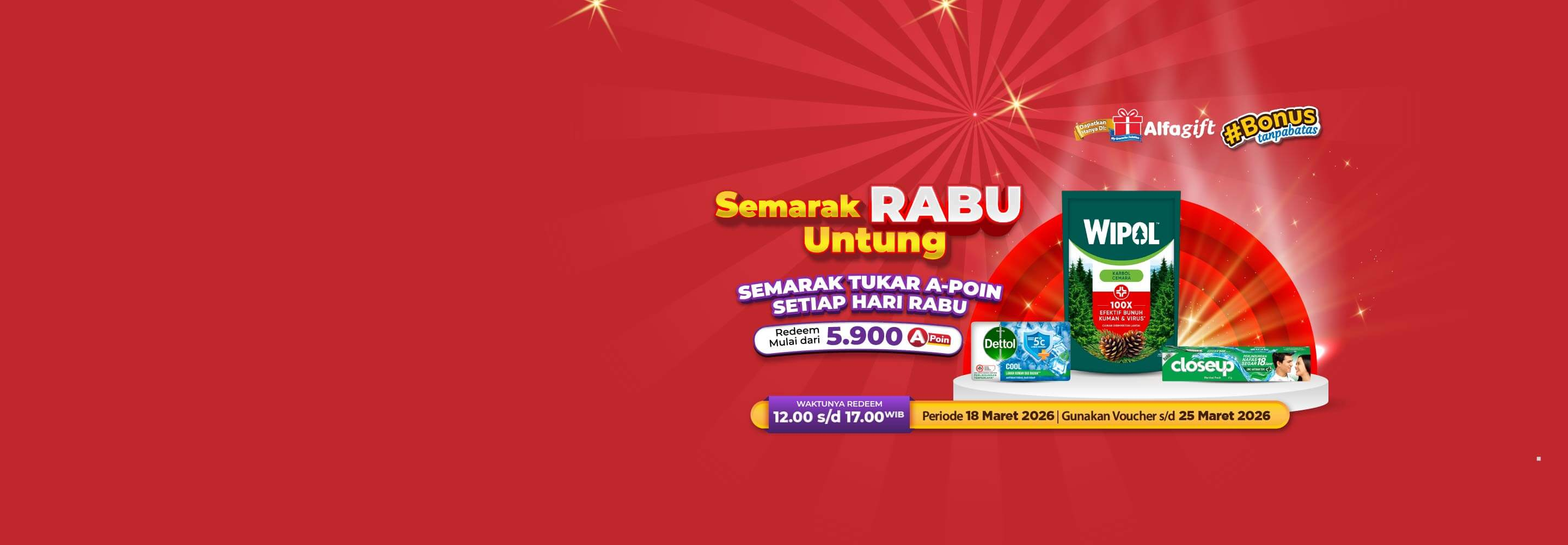 Desktop version banner Promo SERBU Alfamart