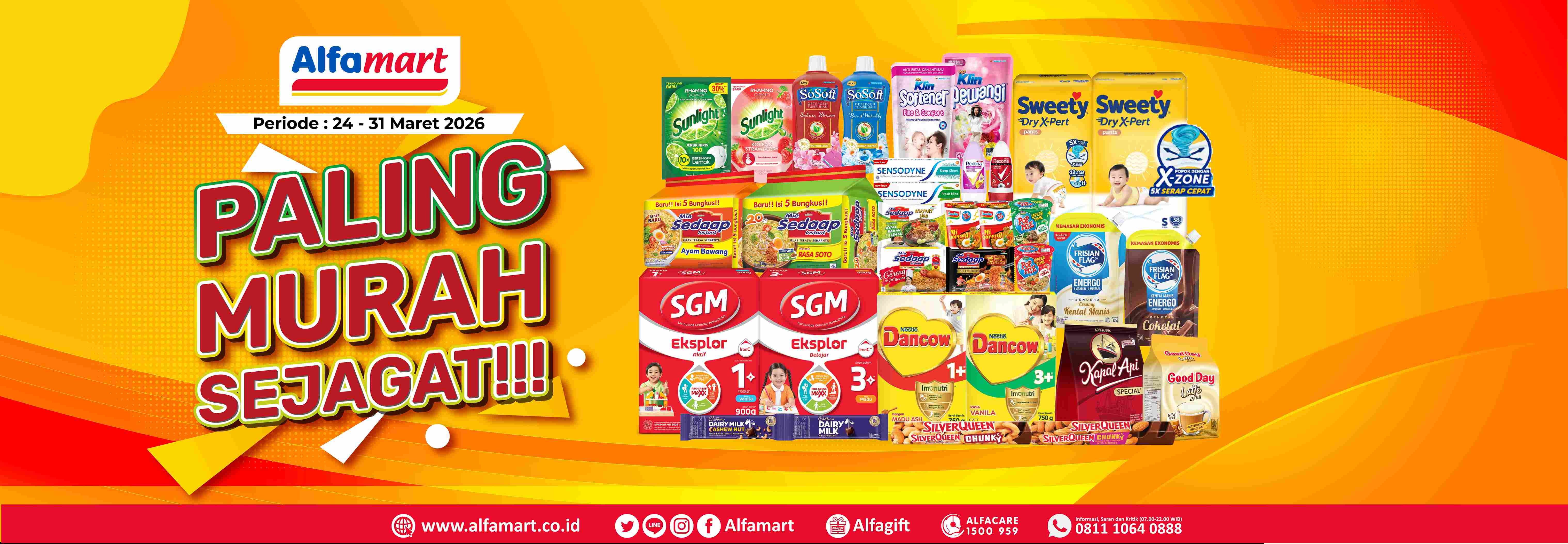 Banner promo PMS (PALING MURAH SEJAGAT) Alfamart
