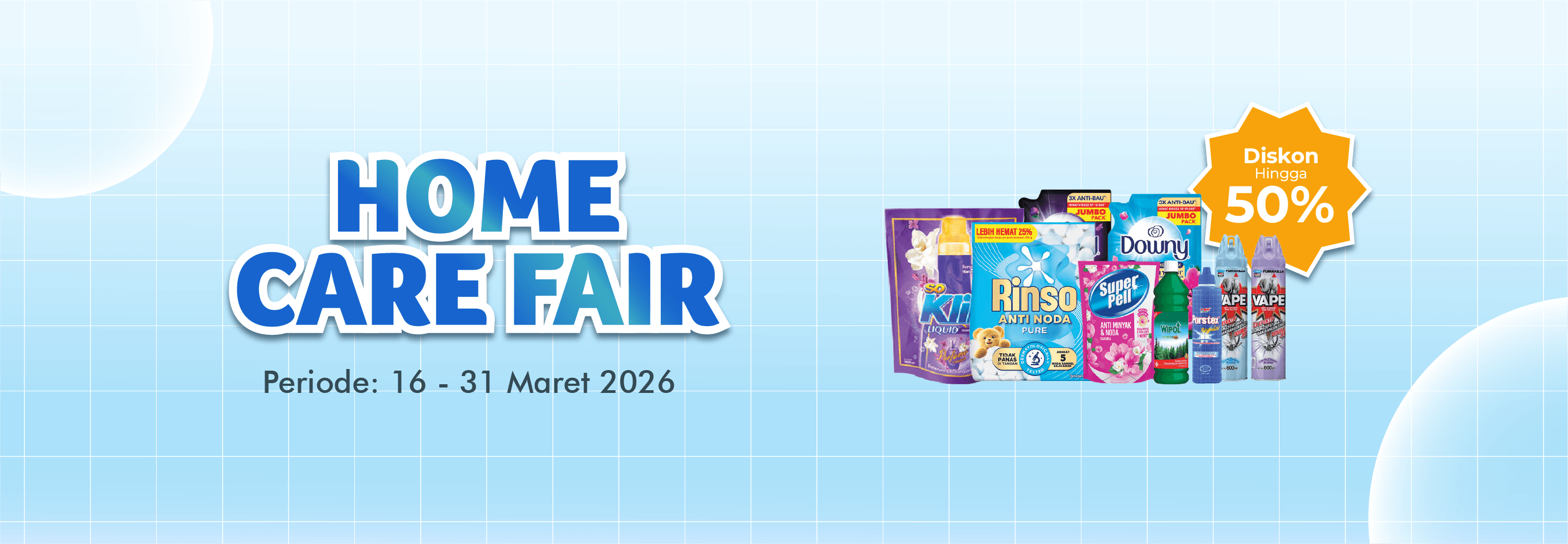 Banner promo Home Care Fair Alfamart