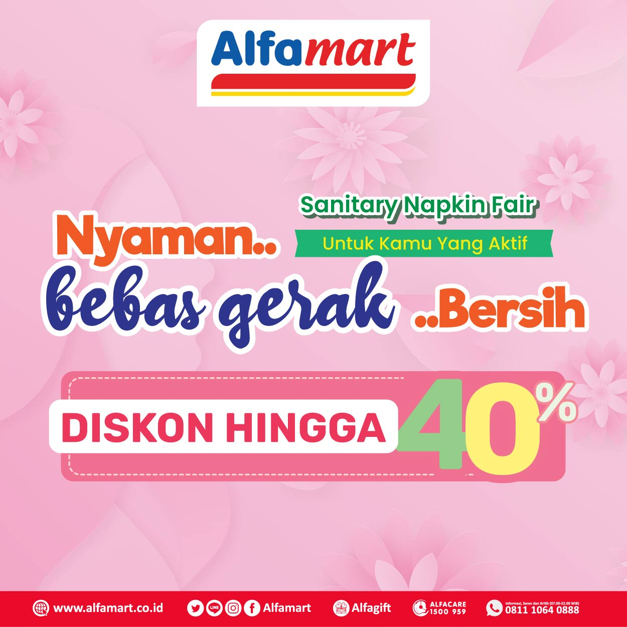Banner SANITARY NAPKIN FAIR Alfamart
