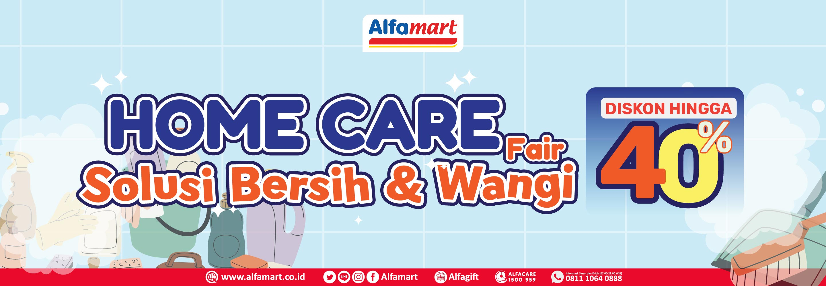 Banner promo HOMECARE FAIR Alfamart