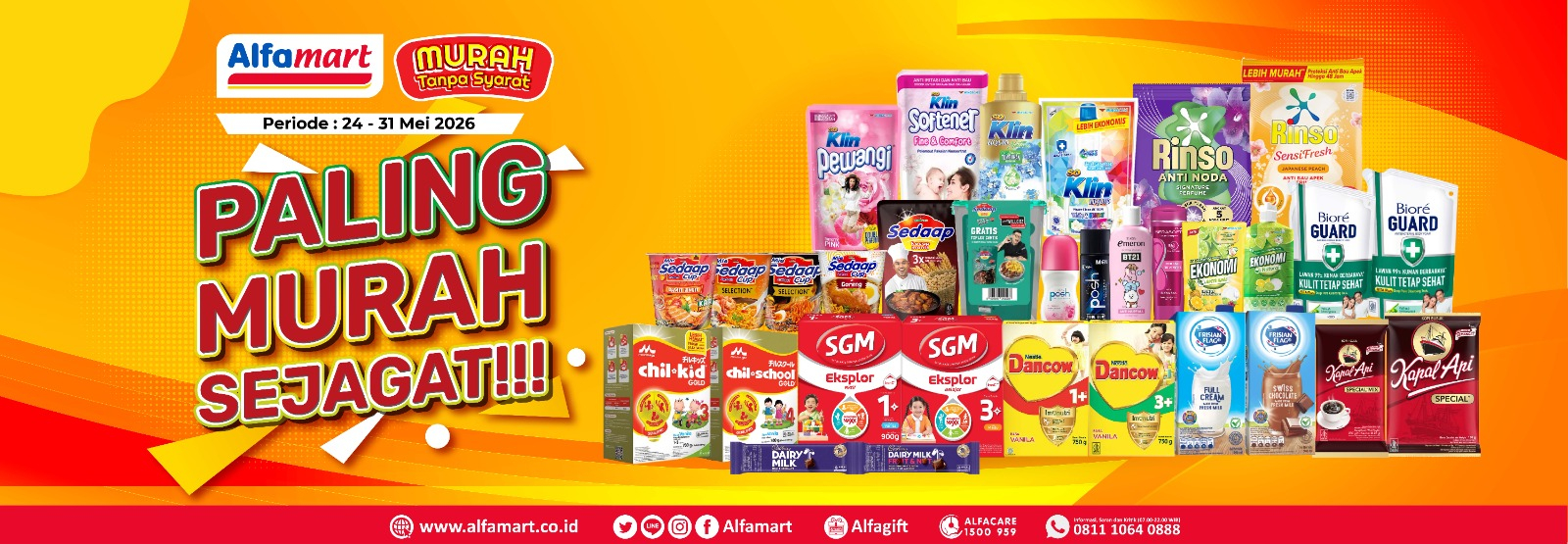 Banner promo PALING MURAH SEJAGAT (ED GANJIL) Alfamart