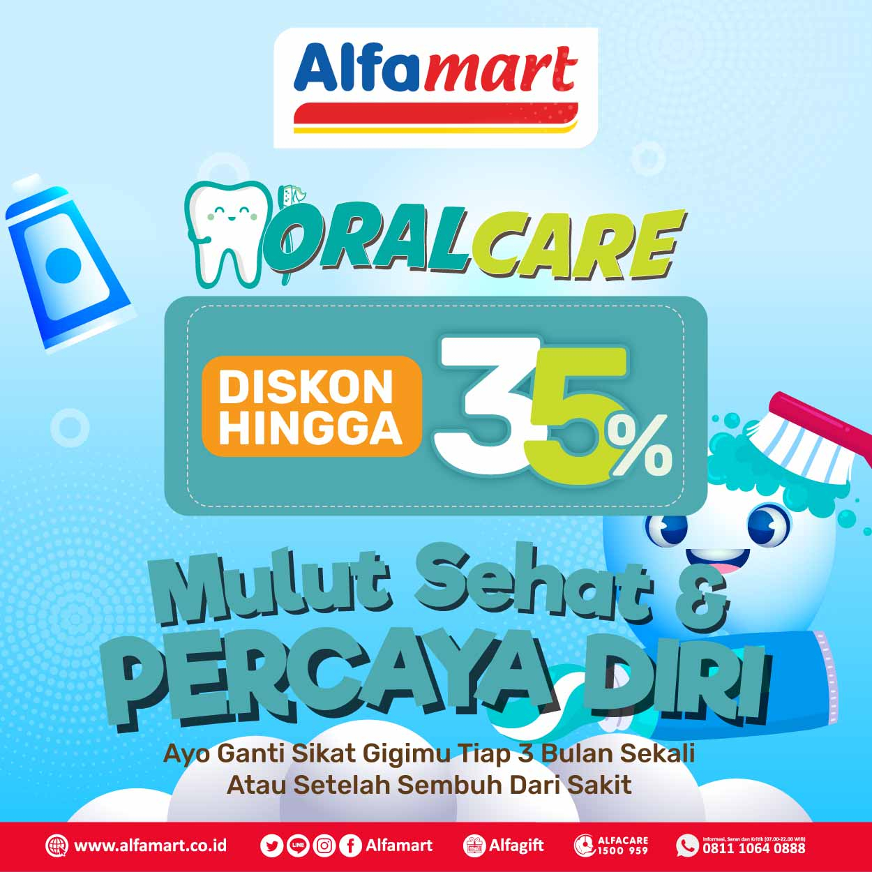 Banner ORAL CARE FAIR Alfamart