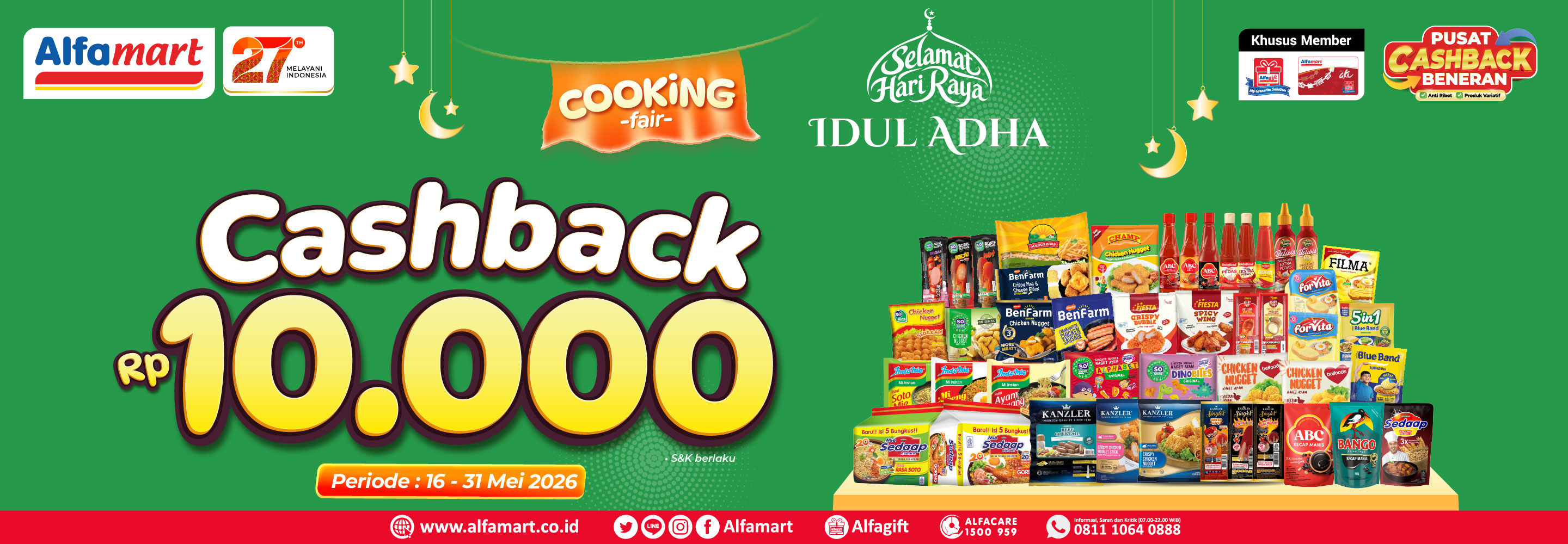 Banner promo COOKING FAIR Alfamart