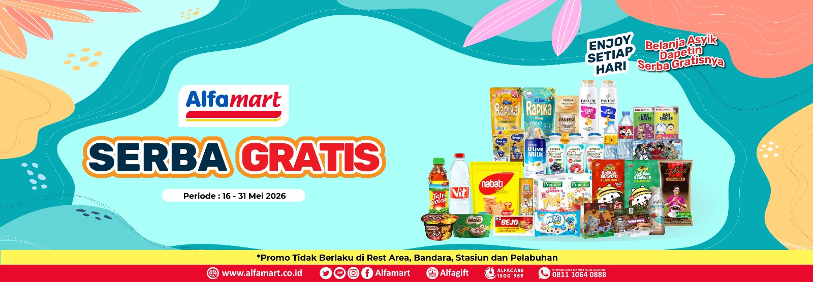 Banner promo SERBA GRATIS Alfamart