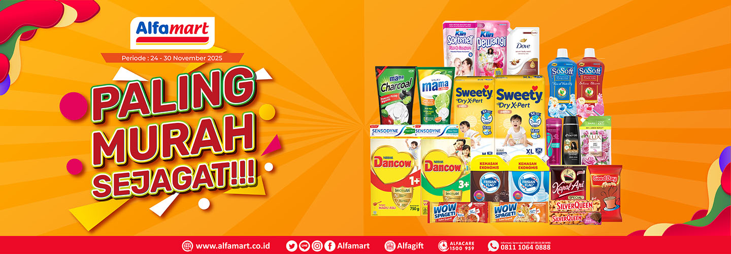 Banner promo PMS (PALING MURAH SEJAGAT) Alfamart