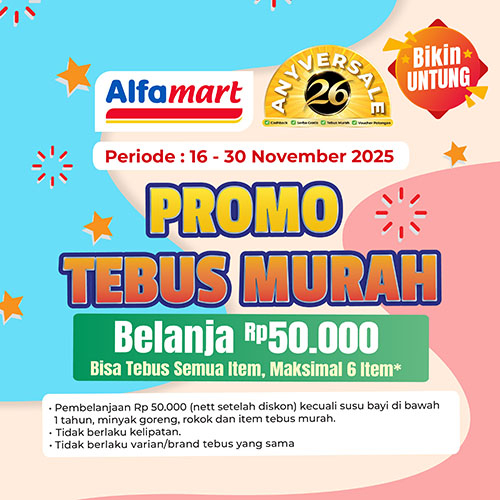 Banner PROMO TEBUS MURAH 16-30 November Alfamart
