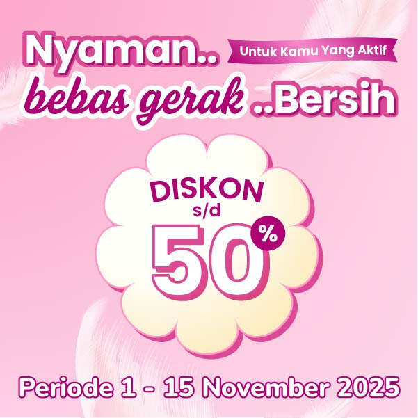 Banner Nyaman.. Bebas Gerak, Bersih.. Alfamart