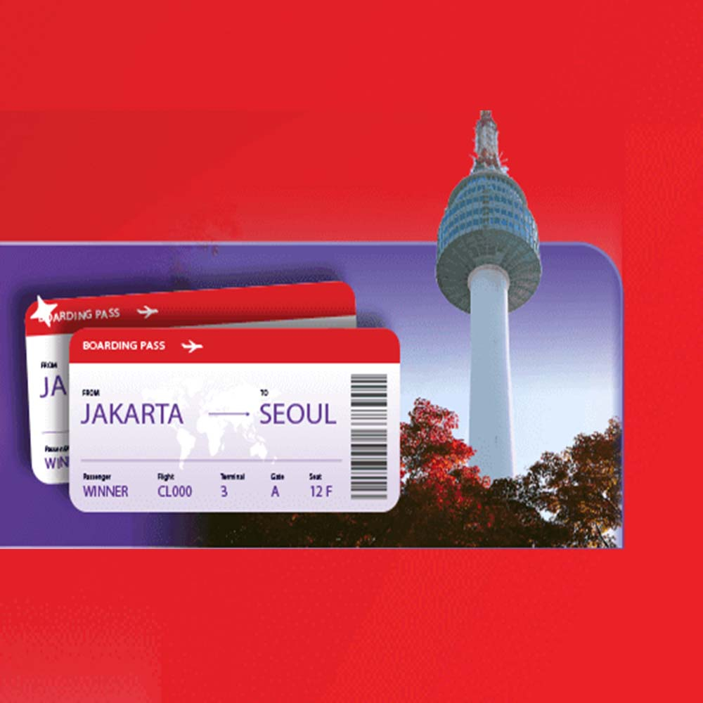 Icon reward Tiket Liburan ke Korea