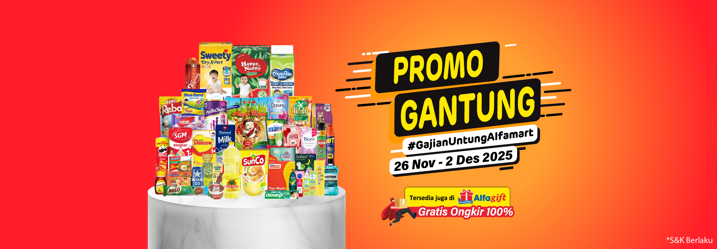 Banner promo Promo Gantung Alfamart Alfamart
