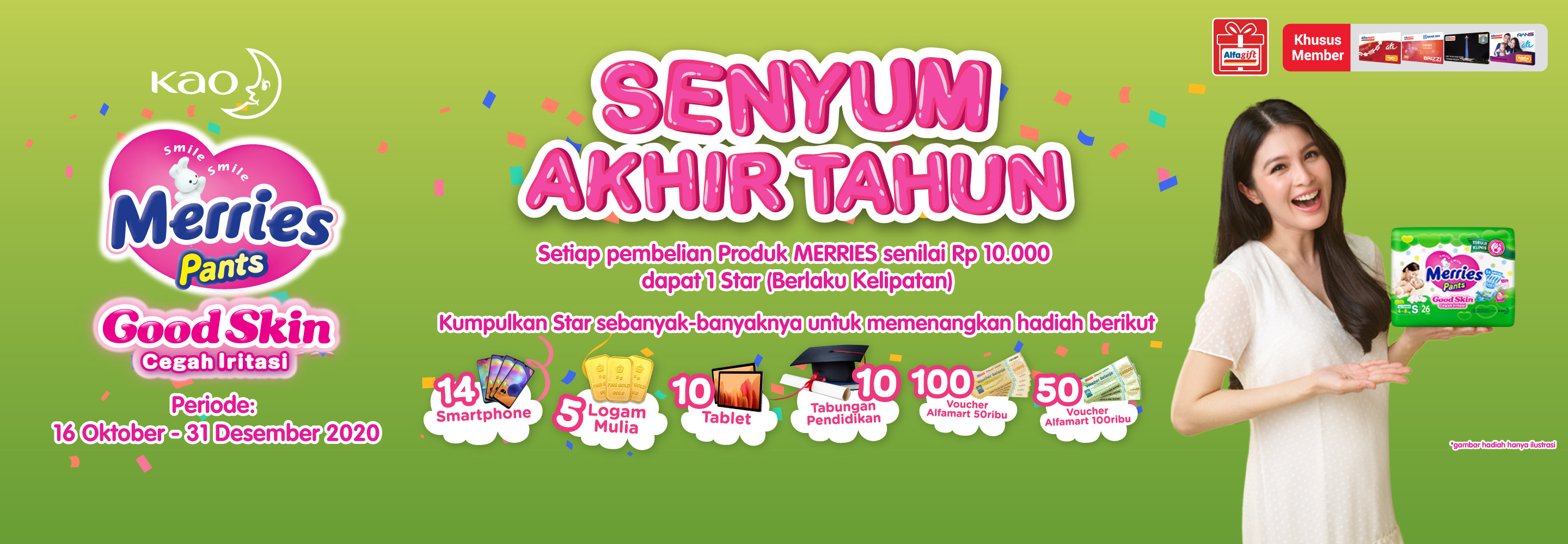 Promo Senyum Akhir Tahun bersama Merrries Pants Alfamart