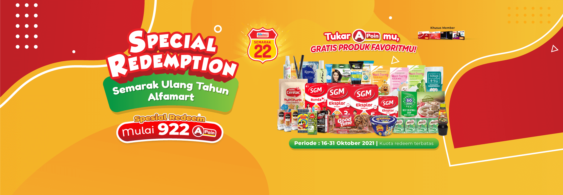 Promo Special Redemption Semarak Ulang Tahun Alfamart Alfamart