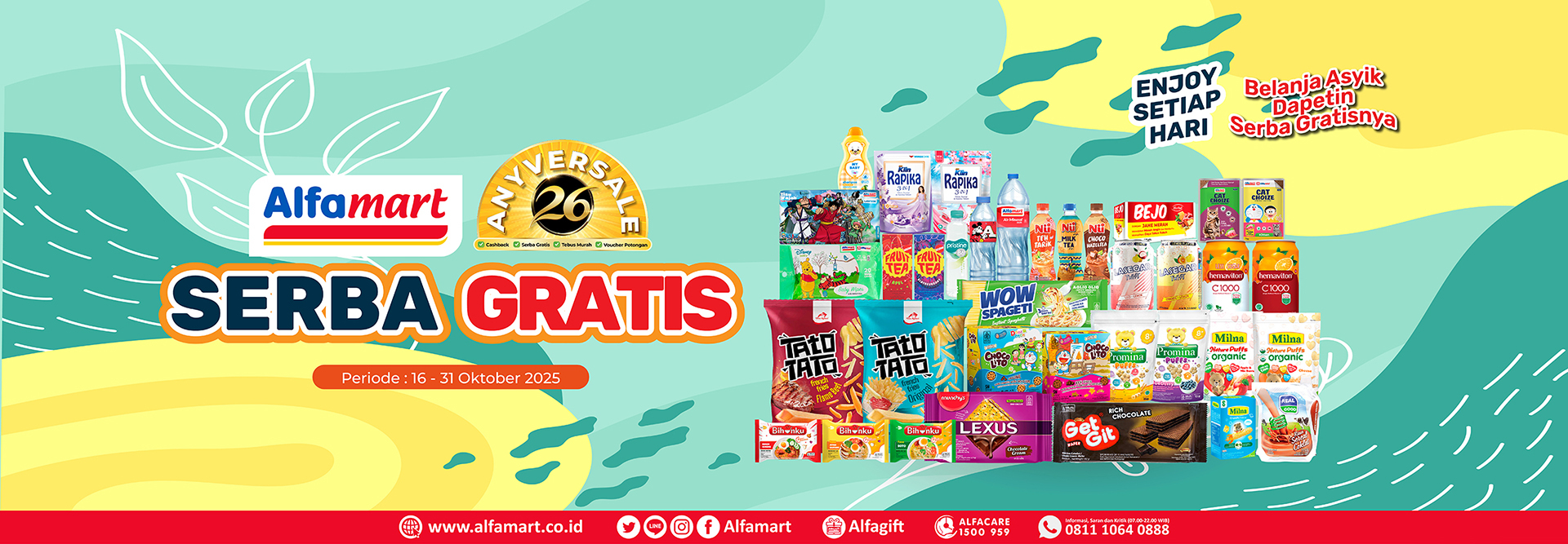 Banner promo PROMO SERBA GRATIS Alfamart