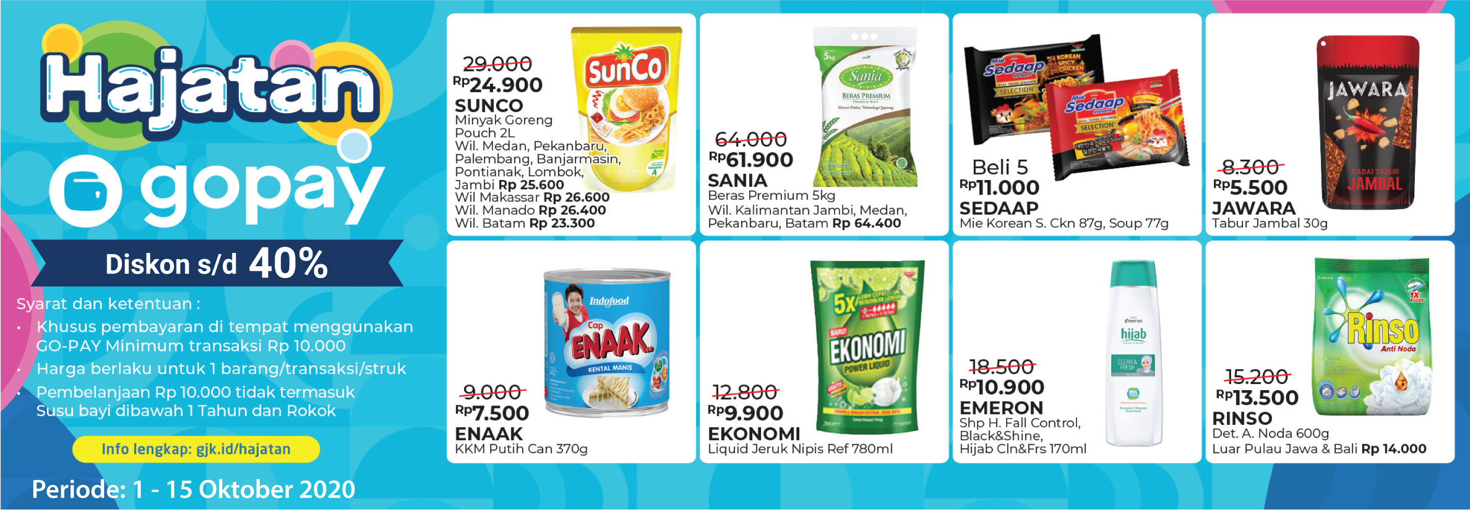 Promo Promo Hajatan Gopay 1-15 Oktober 2020 Alfamart