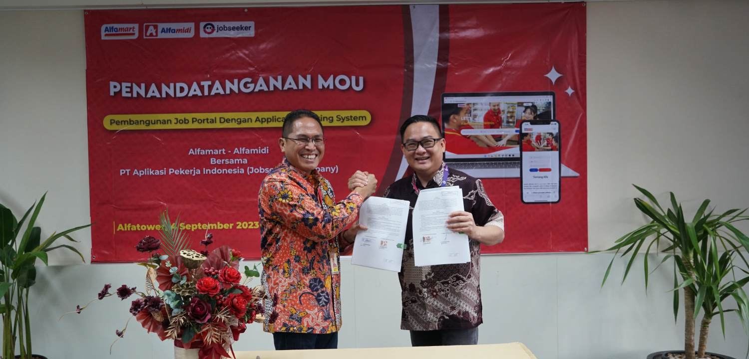 News Banner Digitalisasi Perekrutan Karyawan, Alfamart Gandeng Jobseeker Company