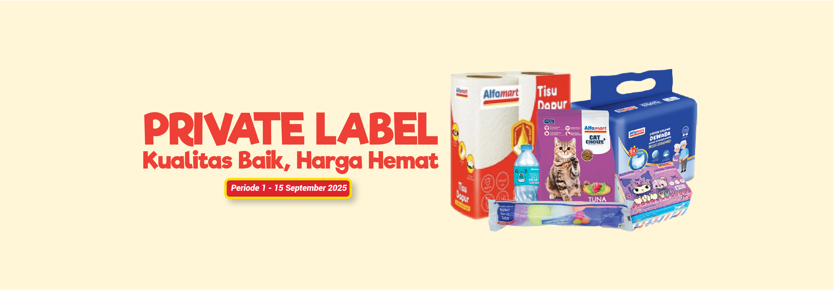 Banner promo Private Label Alfamart Alfamart