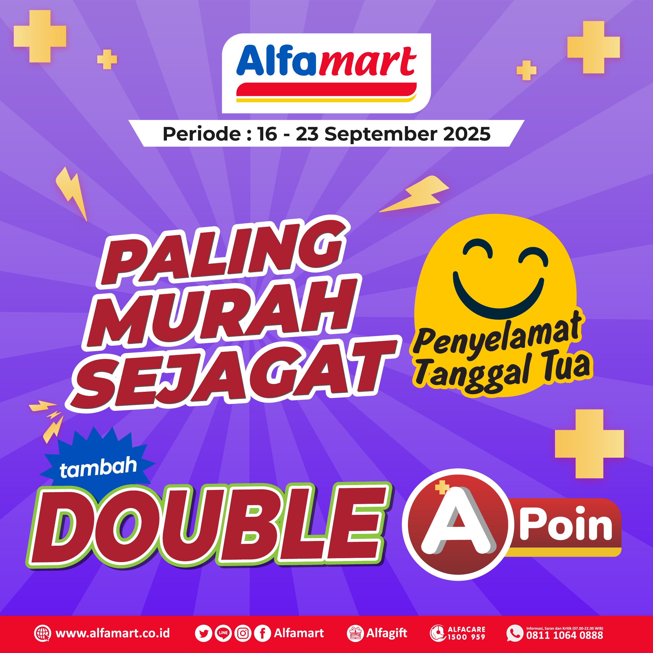 Banner Double Poin Alfamart