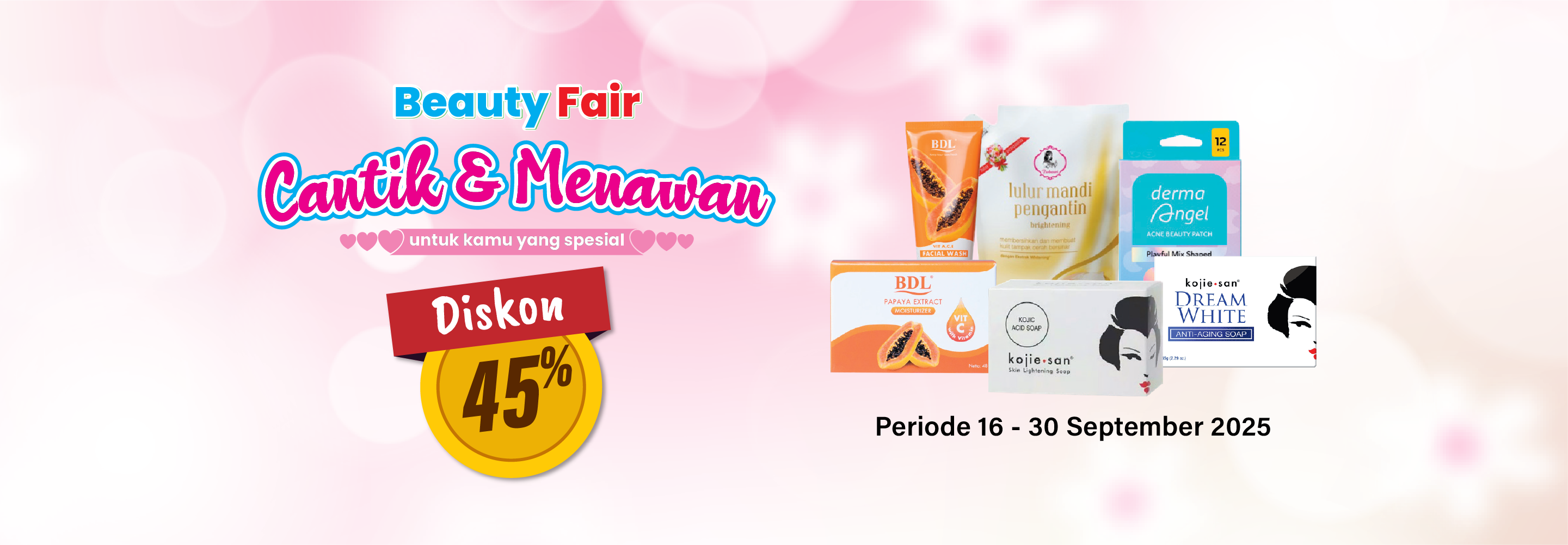 Banner promo Beauty Fair Alfamart