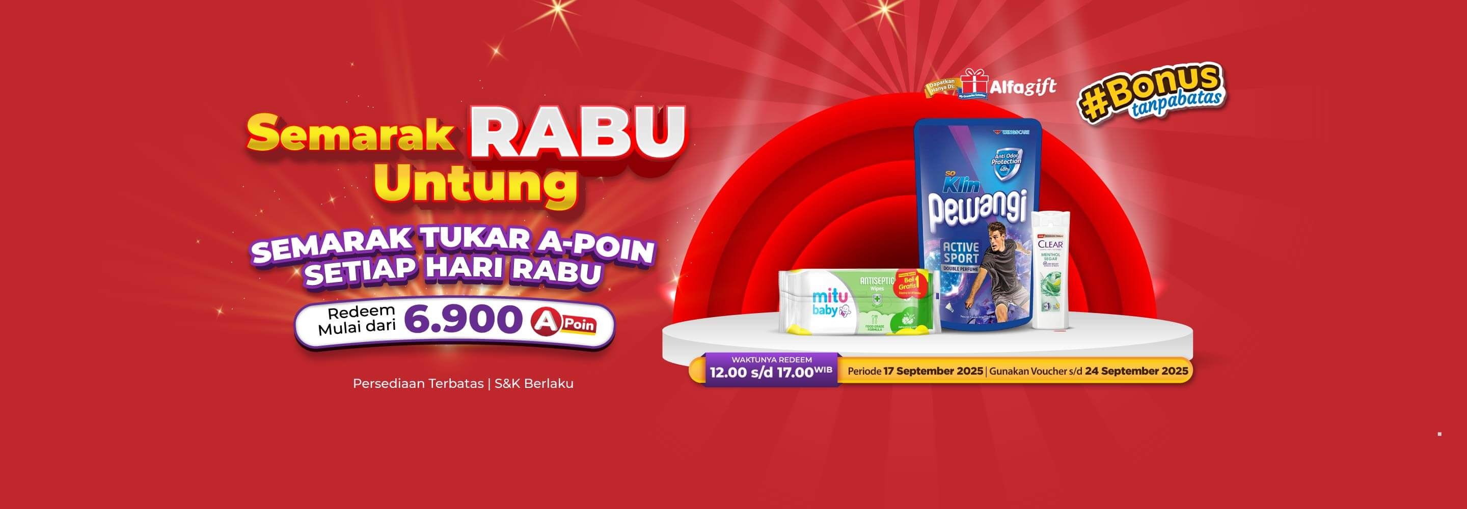 Banner promo Promo SERBU Alfamart Alfamart